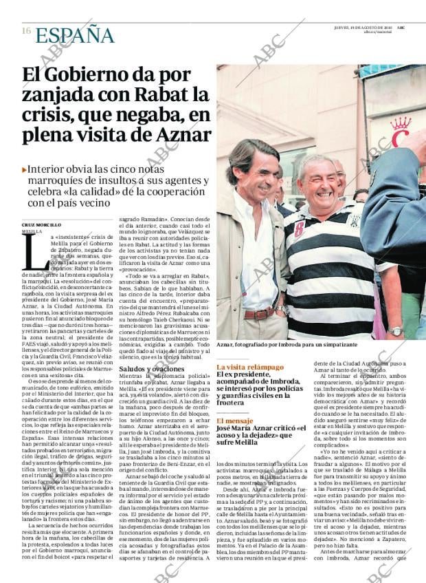 ABC MADRID 19-08-2010 página 16