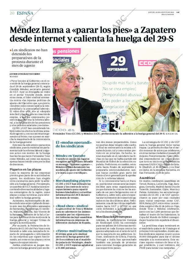 ABC MADRID 19-08-2010 página 20