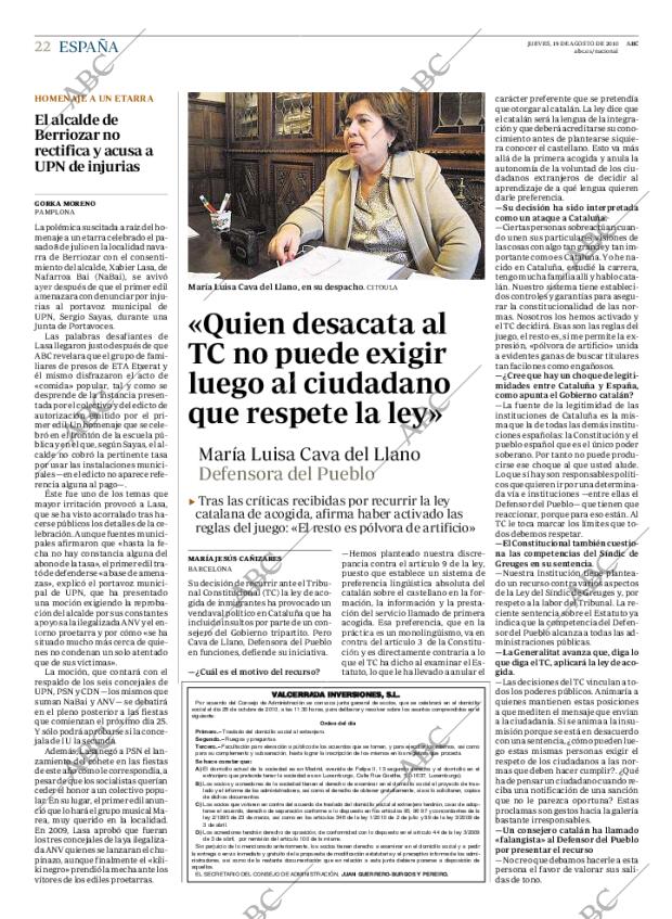 ABC MADRID 19-08-2010 página 22