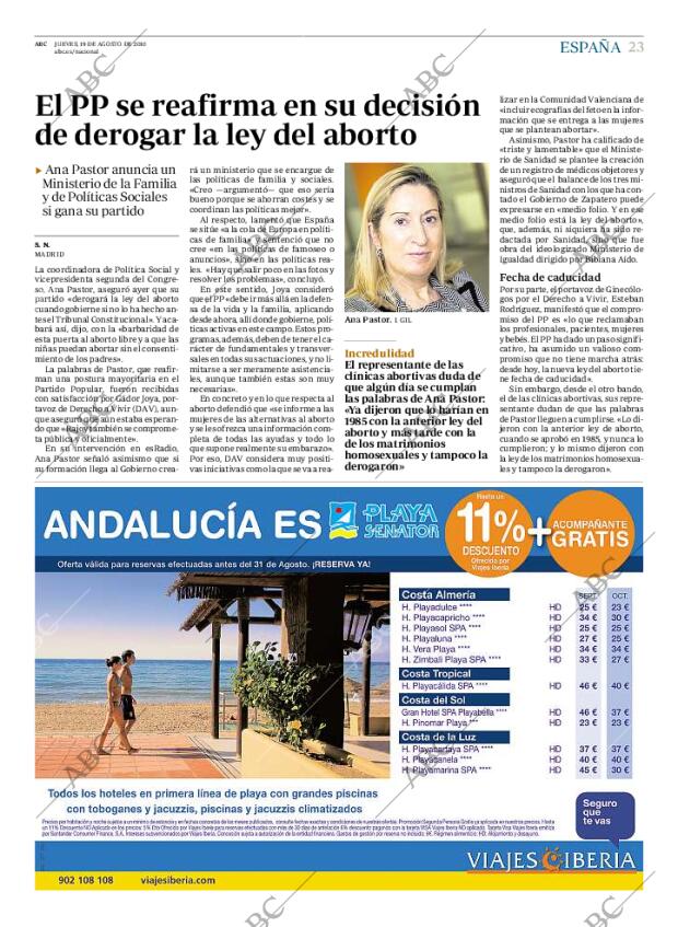 ABC MADRID 19-08-2010 página 23