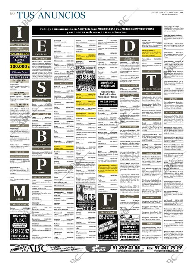 ABC MADRID 19-08-2010 página 60