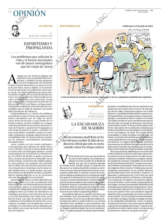 ABC MADRID 20-08-2010 página 12
