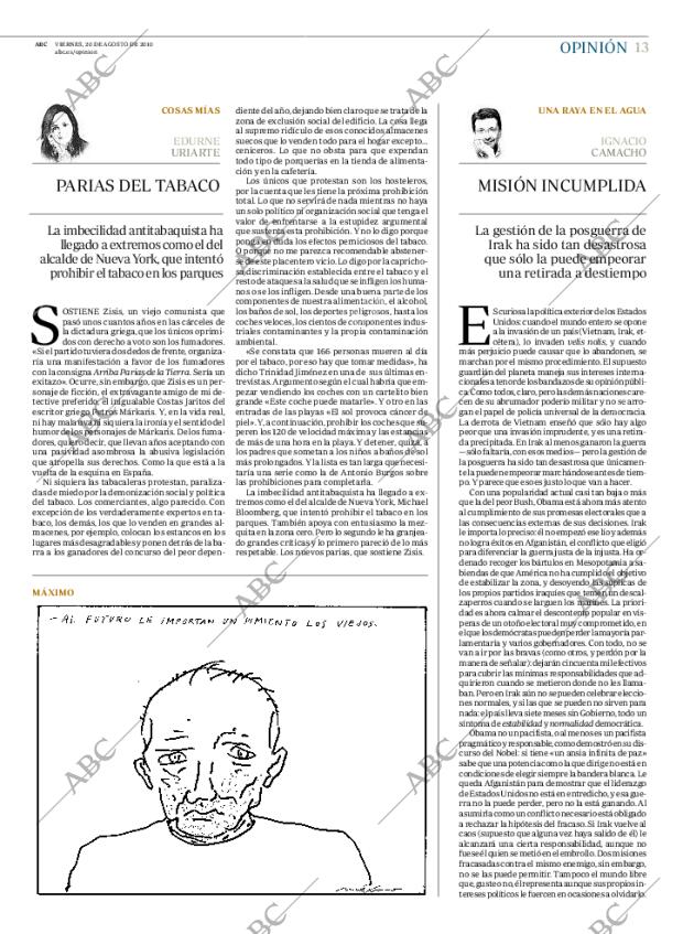 ABC MADRID 20-08-2010 página 13