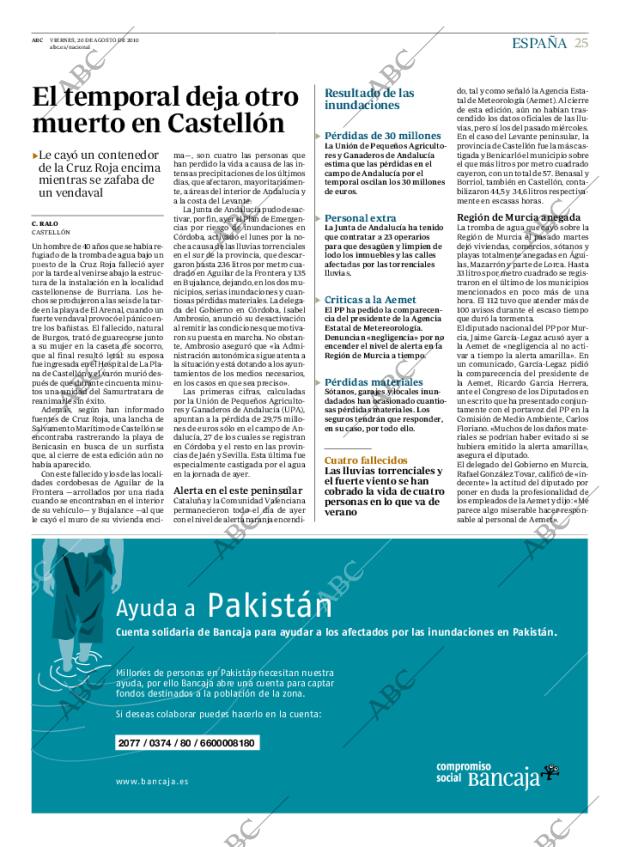 ABC MADRID 20-08-2010 página 25
