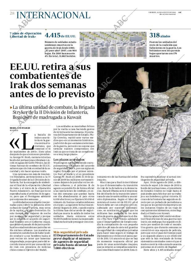 ABC MADRID 20-08-2010 página 28
