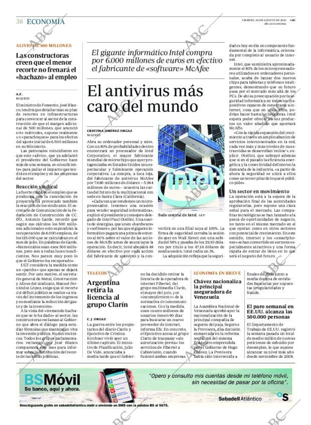 ABC MADRID 20-08-2010 página 38