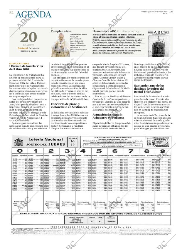 ABC MADRID 20-08-2010 página 52