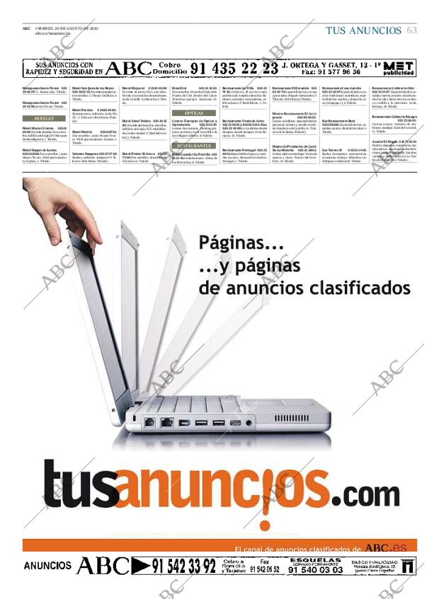 ABC MADRID 20-08-2010 página 63