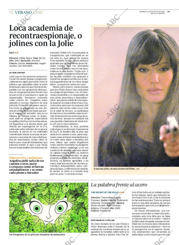 ABC MADRID 20-08-2010 página 72