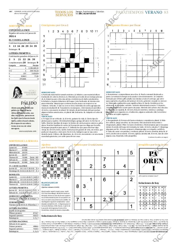 ABC MADRID 20-08-2010 página 83