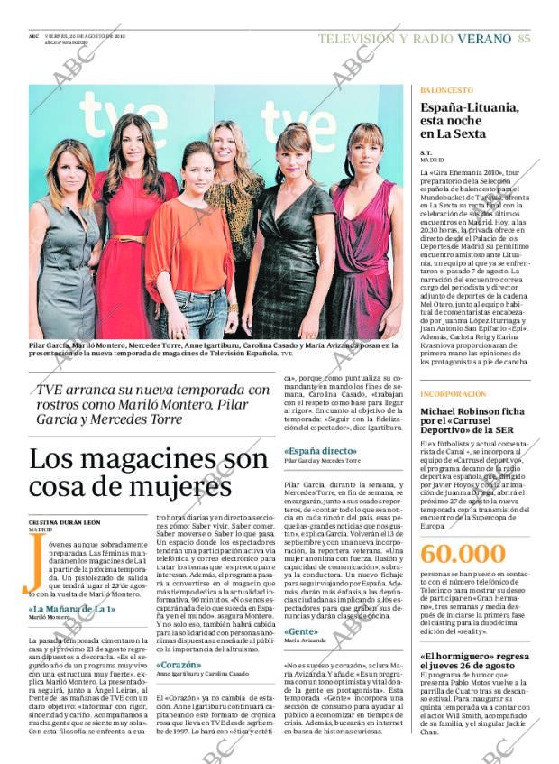 ABC MADRID 20-08-2010 página 85