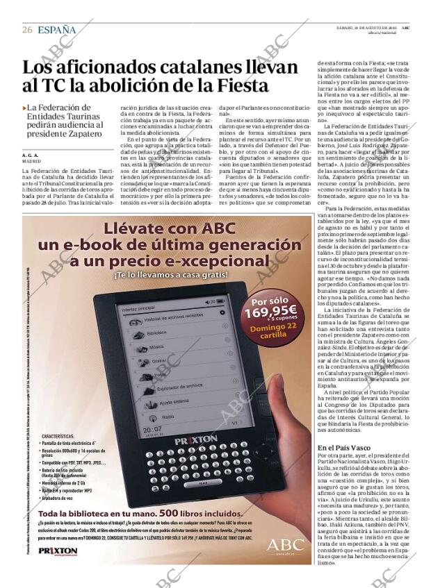 ABC MADRID 21-08-2010 página 26