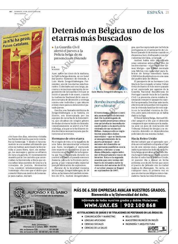ABC MADRID 22-08-2010 página 21