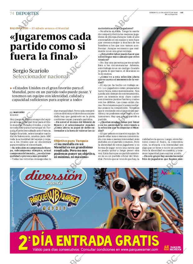 ABC MADRID 22-08-2010 página 74