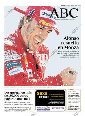 ABC MADRID 13-09-2010 página 1