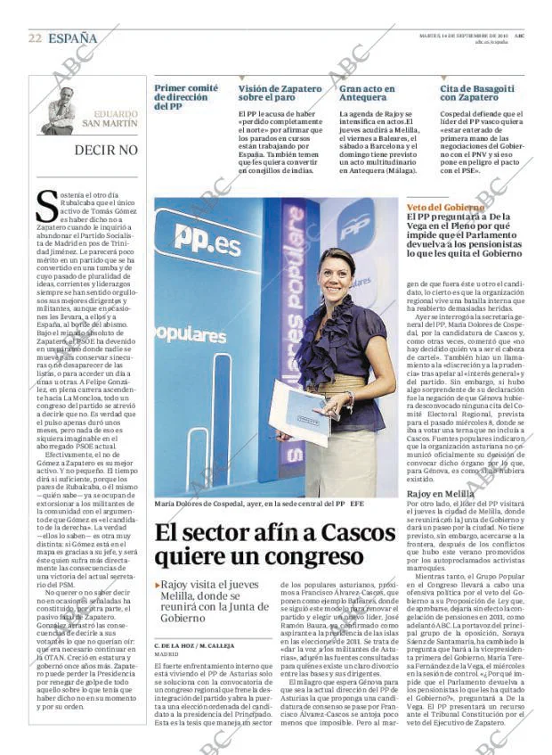 ABC MADRID 14-09-2010 página 22