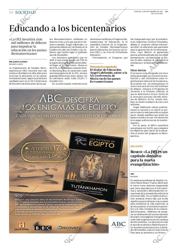 ABC MADRID 14-09-2010 página 54
