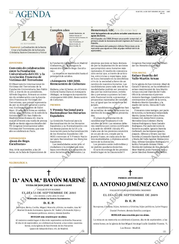 ABC MADRID 14-09-2010 página 62