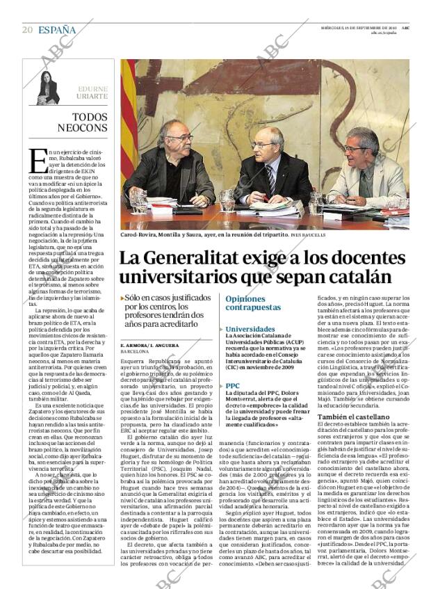 ABC MADRID 15-09-2010 página 20