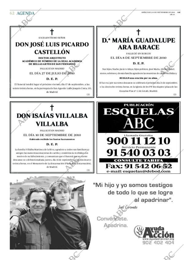 ABC MADRID 15-09-2010 página 62