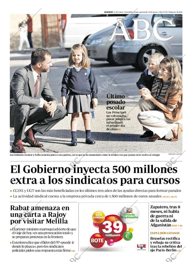 ABC MADRID 16-09-2010 página 1