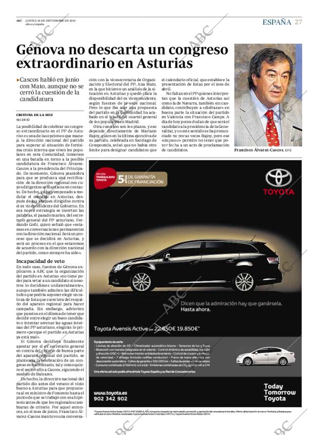 ABC MADRID 16-09-2010 página 27