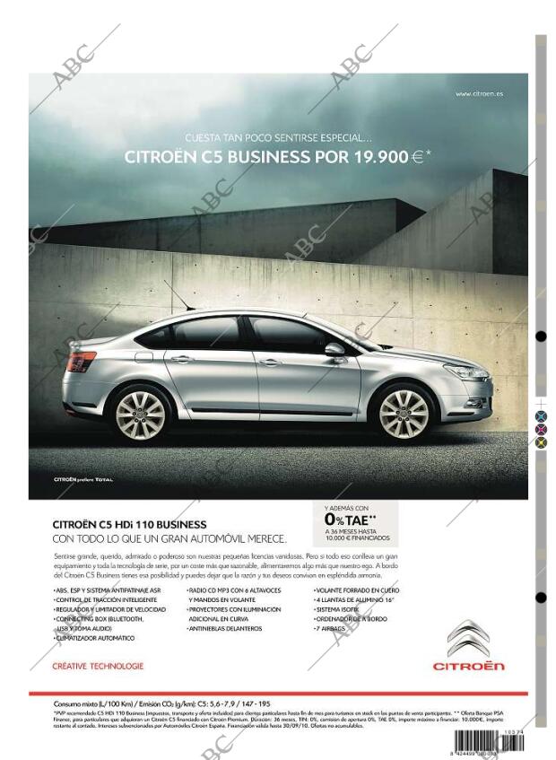 ABC MADRID 16-09-2010 página 96