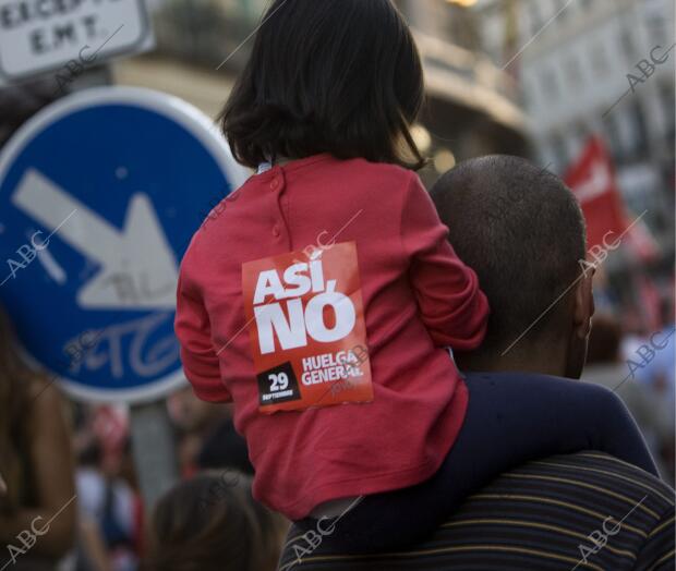 Manifestacion de la huelga general del 29-S