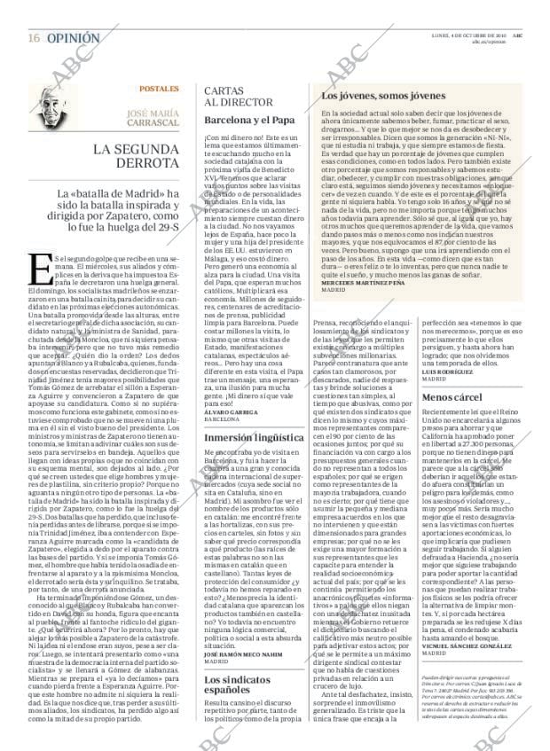 ABC MADRID 04-10-2010 página 16