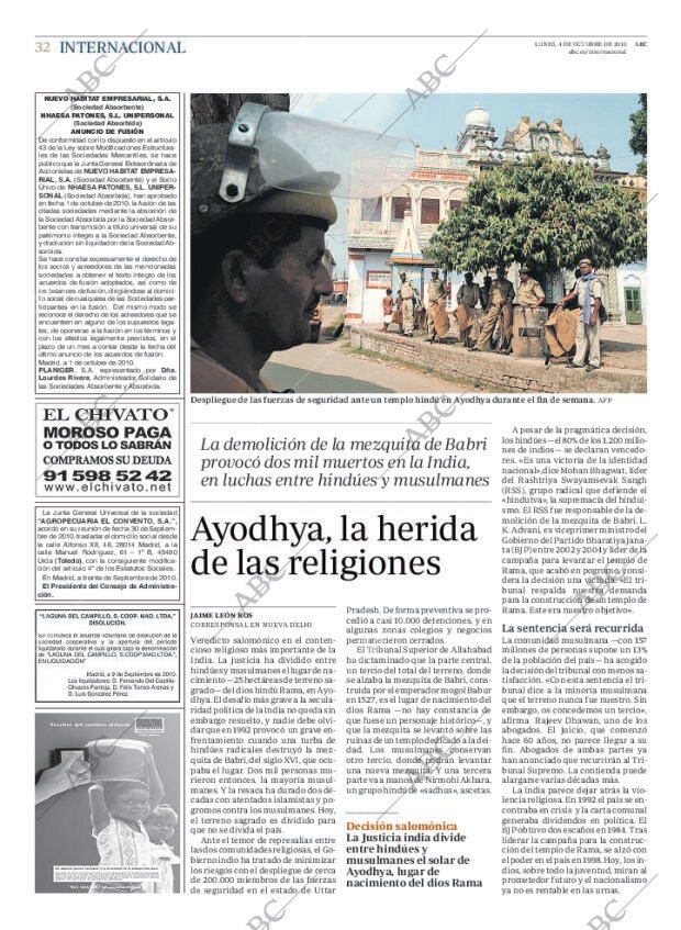 ABC MADRID 04-10-2010 página 32