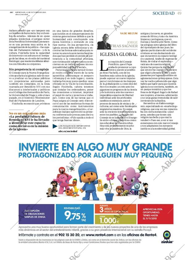 ABC MADRID 13-10-2010 página 49