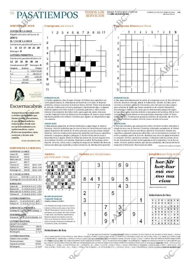 ABC SEVILLA 15-10-2010 página 98