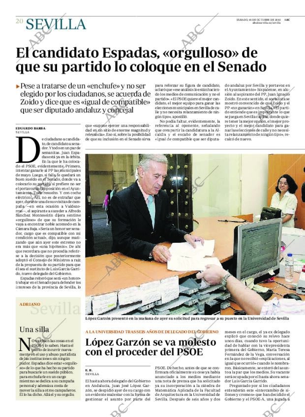 ABC SEVILLA 16-10-2010 página 20