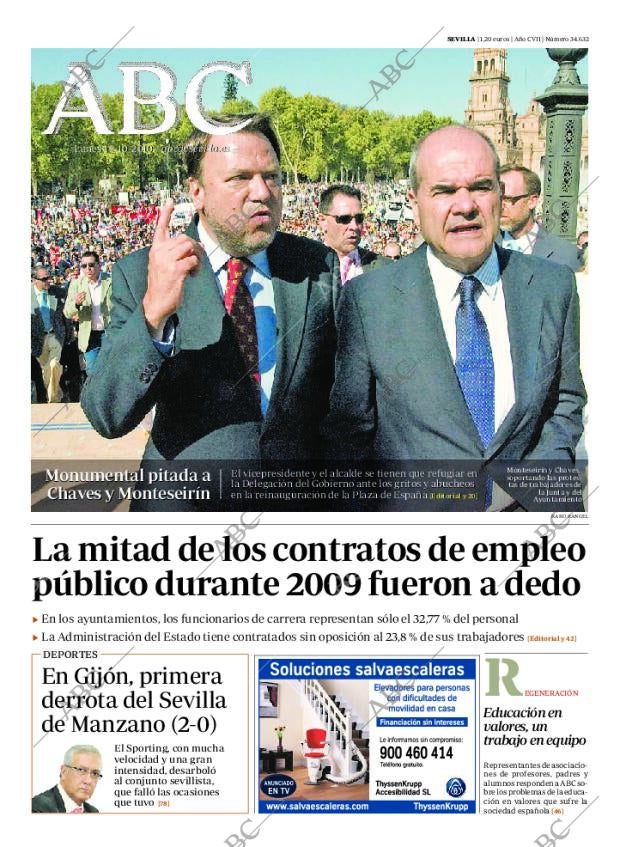 ABC SEVILLA 18-10-2010 página 1