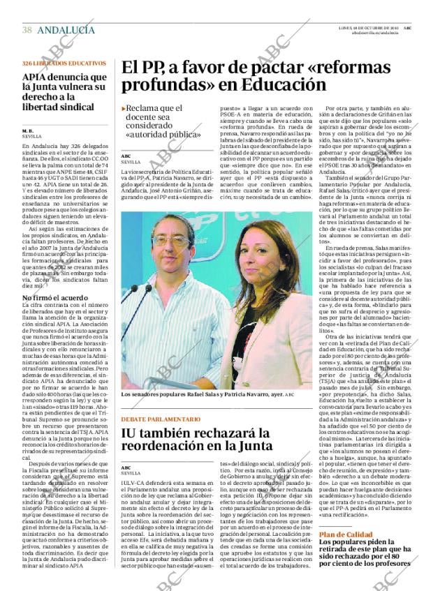 ABC SEVILLA 18-10-2010 página 38