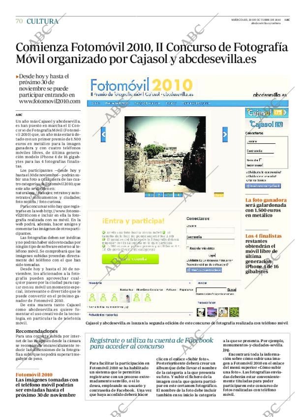 ABC SEVILLA 20-10-2010 página 70