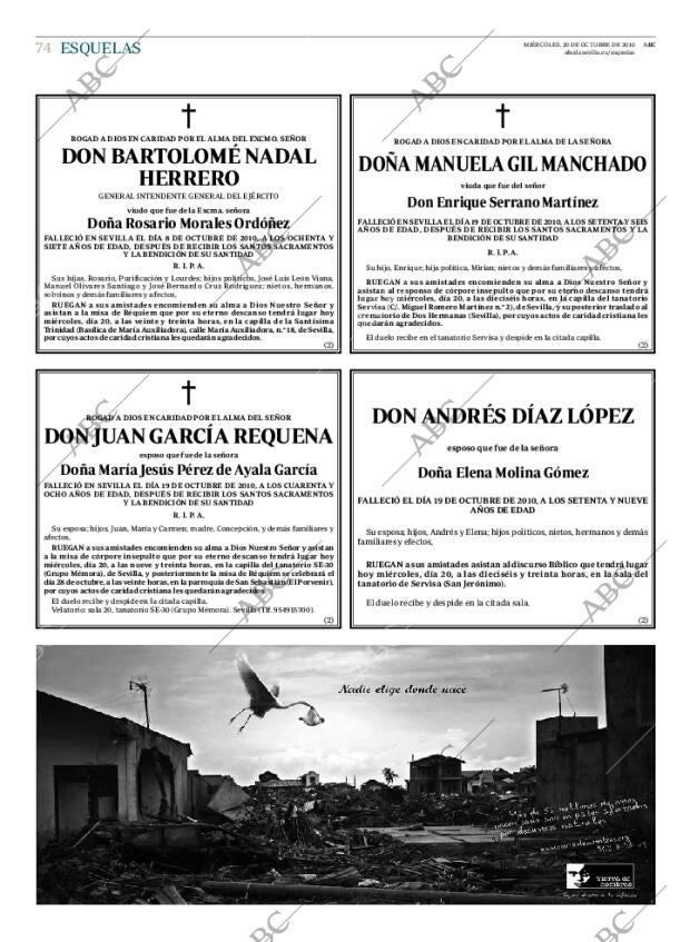 ABC SEVILLA 20-10-2010 página 74