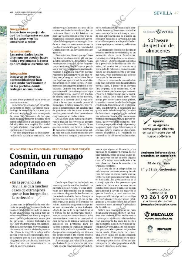 ABC SEVILLA 21-10-2010 página 47