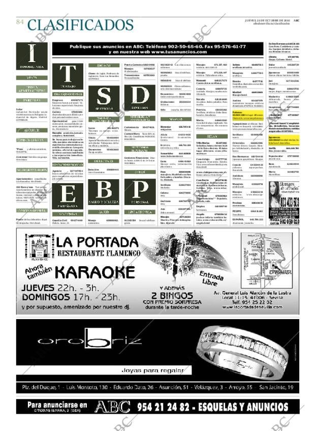 ABC SEVILLA 21-10-2010 página 84