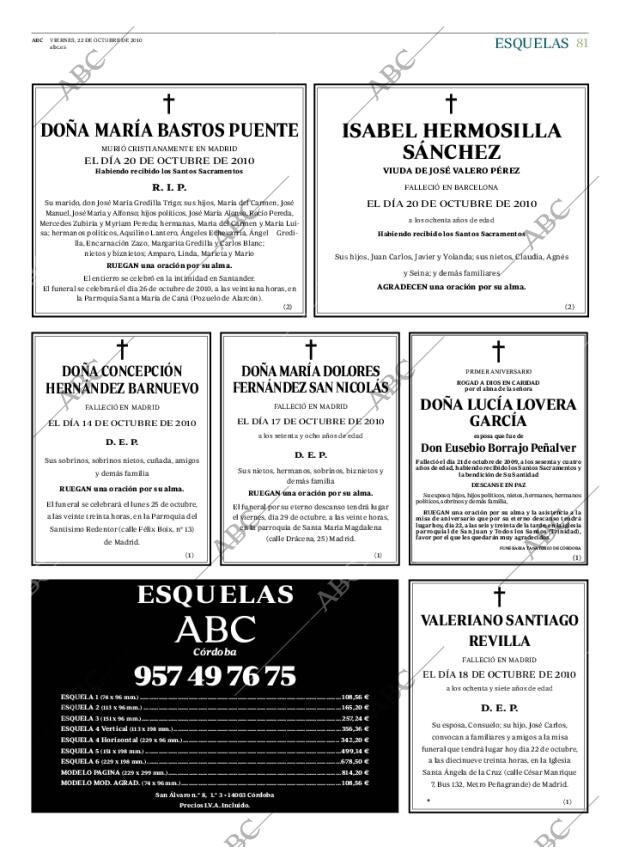 ABC CORDOBA 22-10-2010 página 81