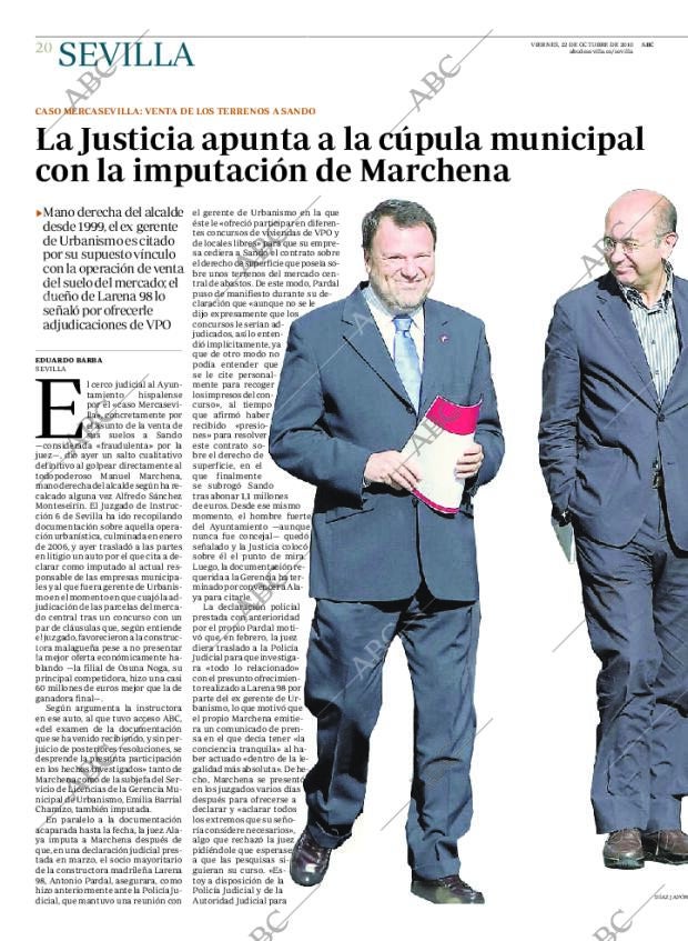 ABC SEVILLA 22-10-2010 página 20