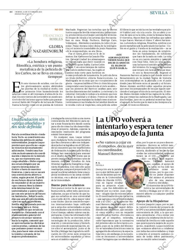 ABC SEVILLA 22-10-2010 página 23