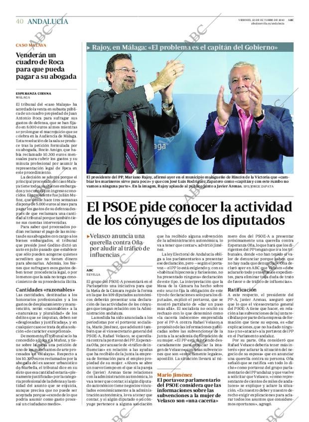 ABC SEVILLA 22-10-2010 página 40