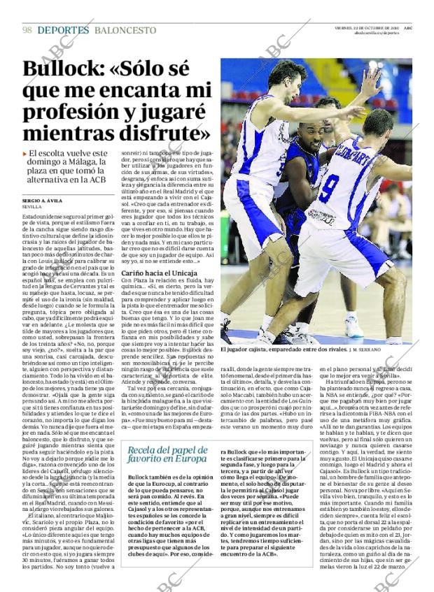 ABC SEVILLA 22-10-2010 página 98