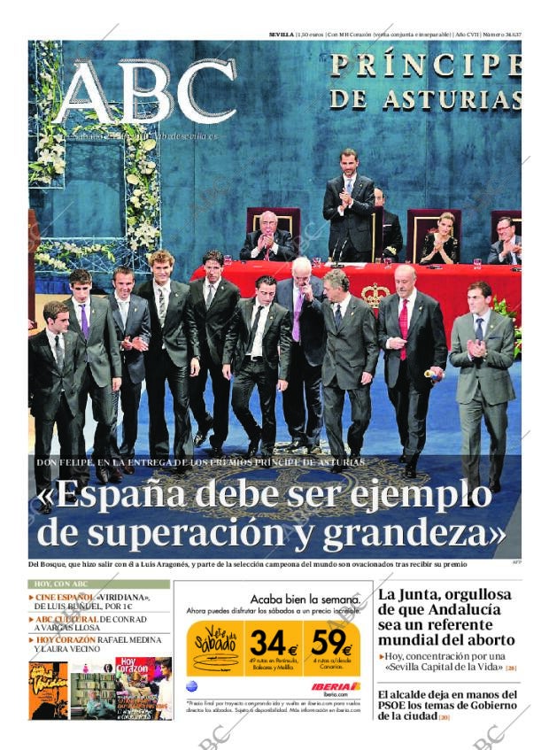 ABC SEVILLA 23-10-2010 página 1