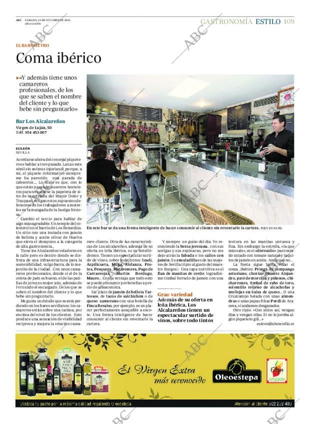 ABC SEVILLA 23-10-2010 página 109