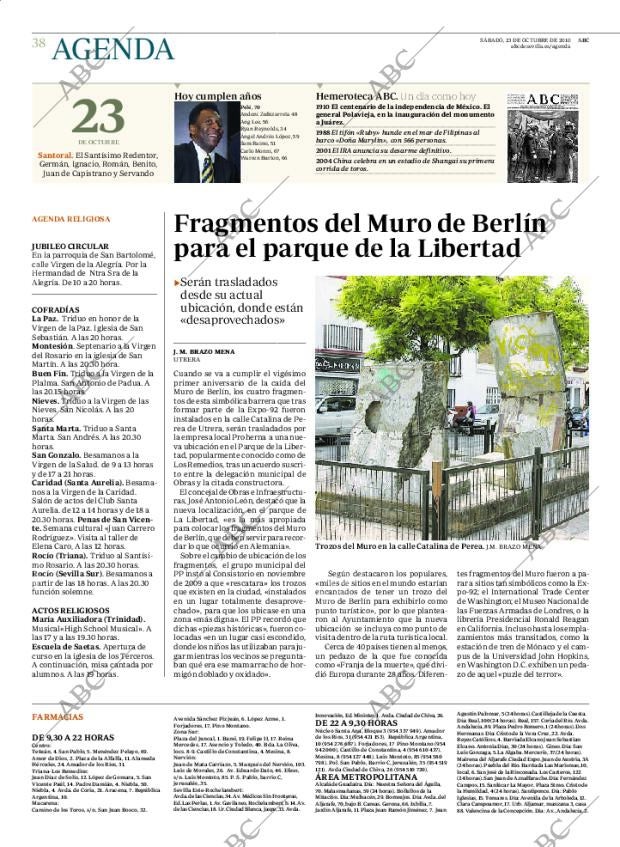 ABC SEVILLA 23-10-2010 página 38