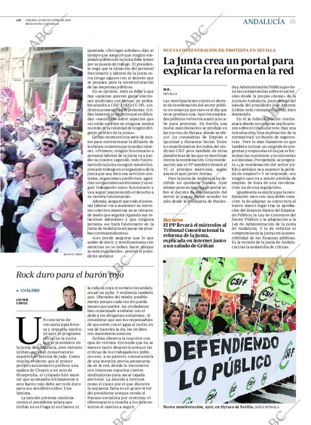 ABC SEVILLA 23-10-2010 página 45