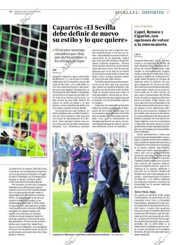 ABC SEVILLA 23-10-2010 página 93