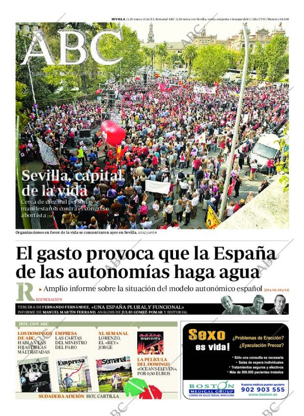ABC SEVILLA 24-10-2010 página 1